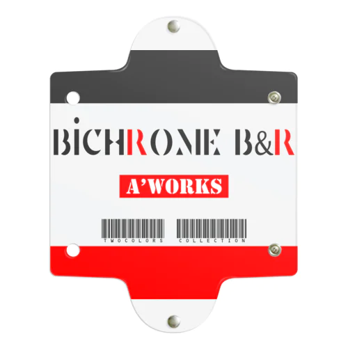 BICHROME BLK&RED クリアマルチケース