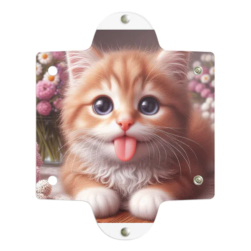 あかんべにゃんこNo.2 Clear Multipurpose Case