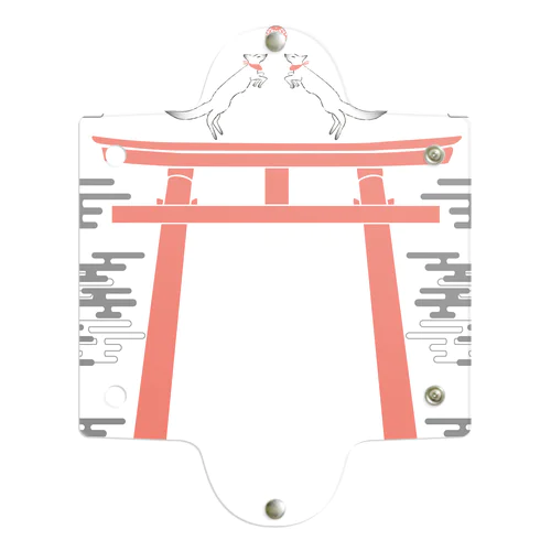 狐の手毬唄 狛狐 Clear Multipurpose Case