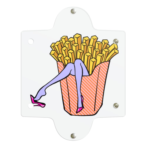 誘惑の🍟フライドポテト　 Clear Multipurpose Case