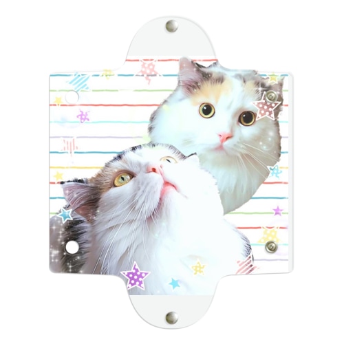 毎日にゃんことルンルン気分 Clear Multipurpose Case