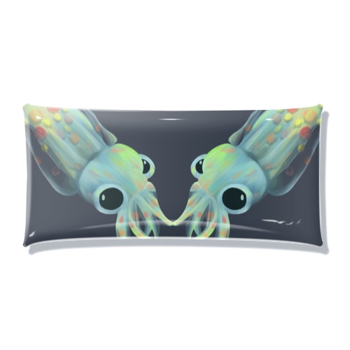 あなたはだあれ？／イカの幼生（チャリティー） Clear Multipurpose Case