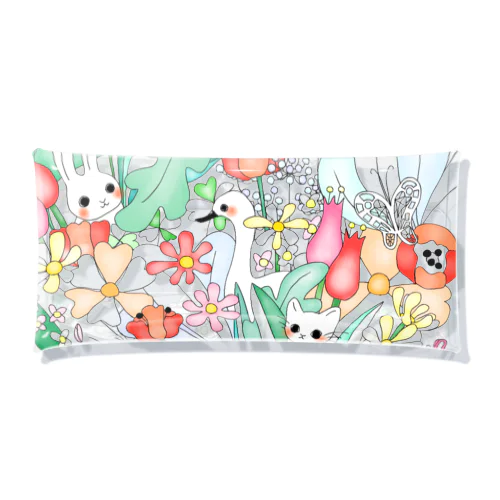 flowers & animals Clear Multipurpose Case