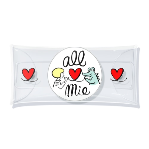 オール三重／ワニくん Clear Multipurpose Case