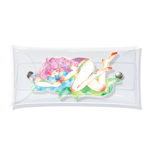 だらだらちゃん Clear Multipurpose Case