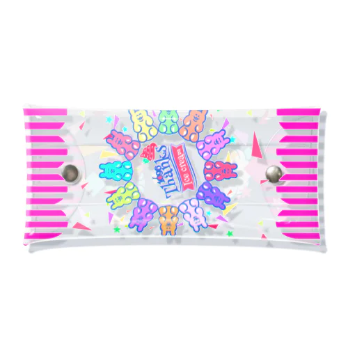 1096 ice cream pen case クリアマルチケース