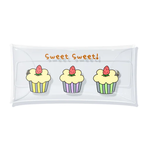 sweet sweet カップケーキ2 Clear Multipurpose Case