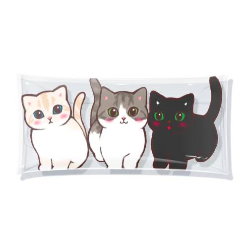 たま農園の猫たち Clear Multipurpose Case