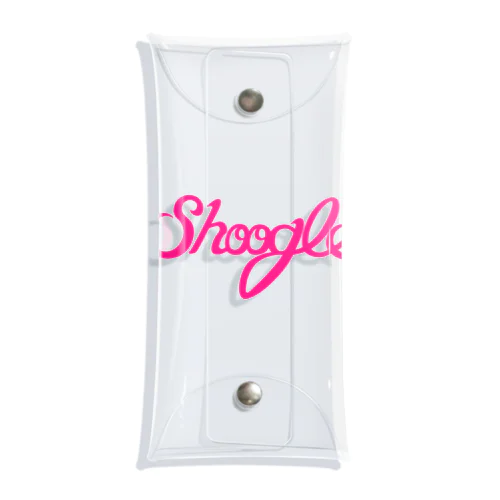 Shoogle(シューグル)ロゴ ピンク クリアマルチケース