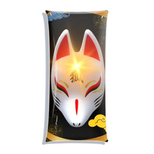 Japanese Spiritual Fox with Halo!! クリアマルチケース