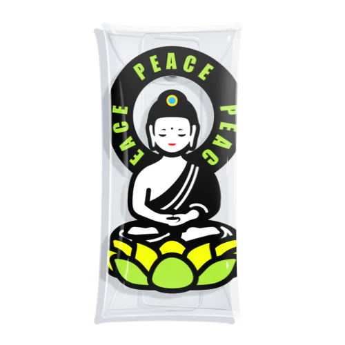 PEACE BUDDHA Clear Multipurpose Case