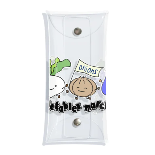 vegetables marching Clear Multipurpose Case