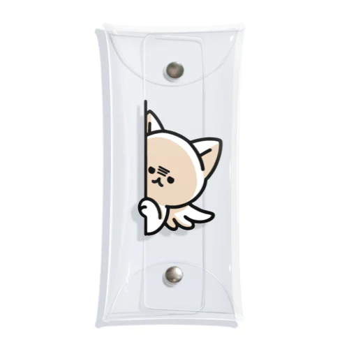 じっと見つめるねこ Clear Multipurpose Case