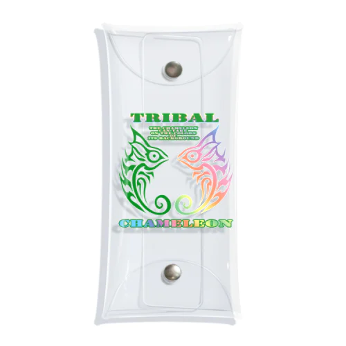 TRIBAL CHAMELEON Clear Multipurpose Case