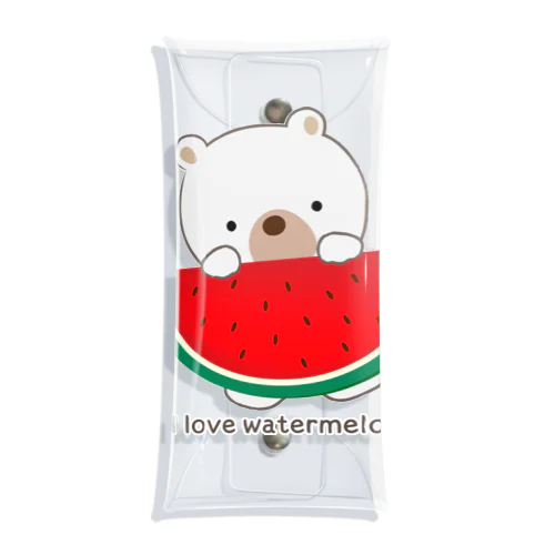 I love watermelon クリアマルチケース