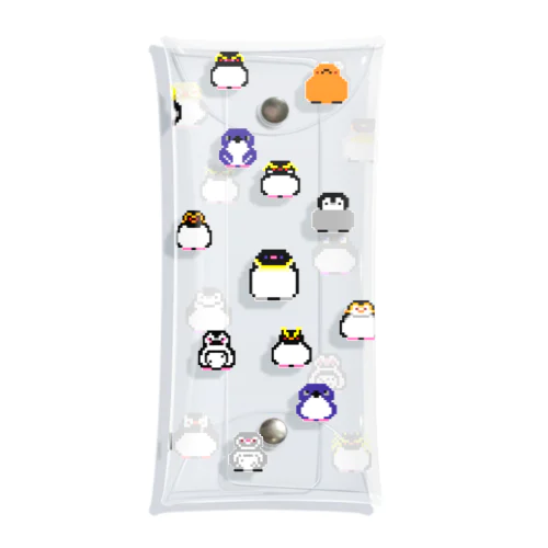 16bit Penguins Allstars(Sougara) Clear Multipurpose Case