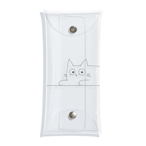 A flat cat Clear Multipurpose Case