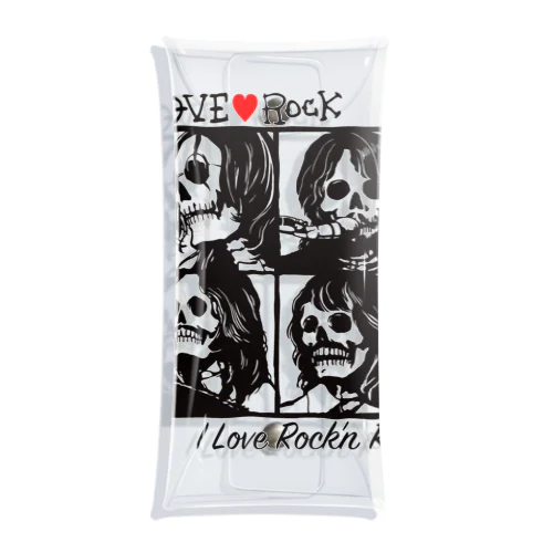 LOVE ROCK Clear Multipurpose Case