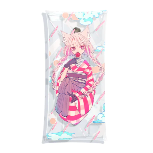 りんごあめちゃん Clear Multipurpose Case