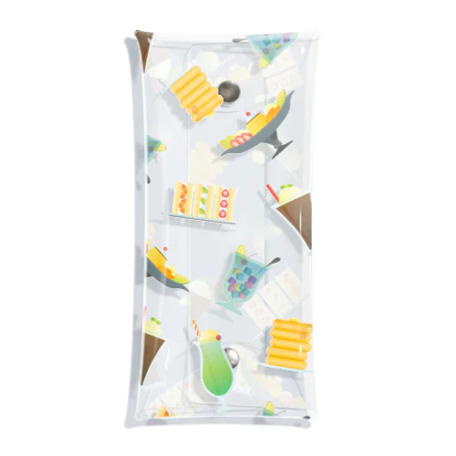 喫茶店の人気者たち Clear Multipurpose Case