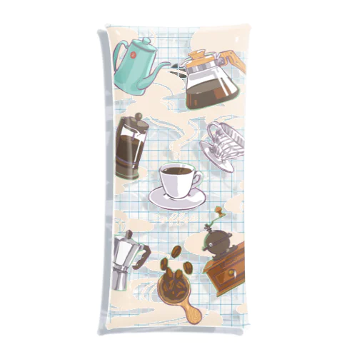  Coffee Time Clear Multipurpose Case