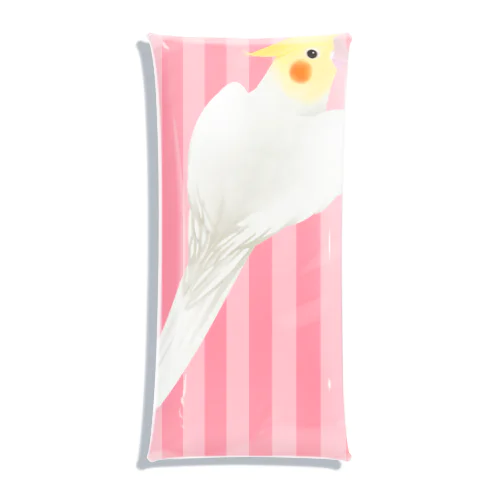 オカメインコ　ハートルチノーオカメインコ【まめるりはことり】 Clear Multipurpose Case