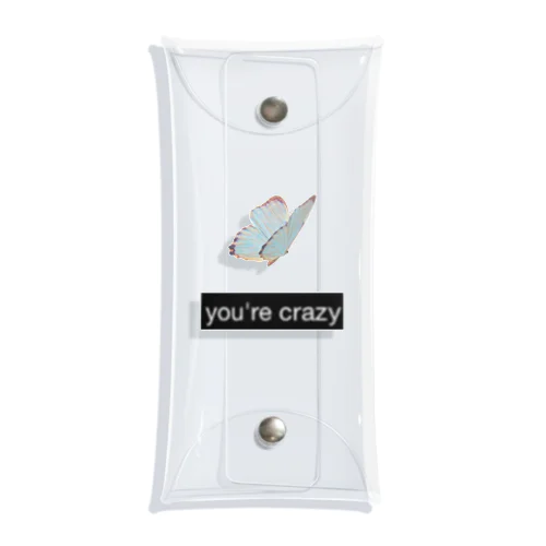 you're crazy Clear Multipurpose Case