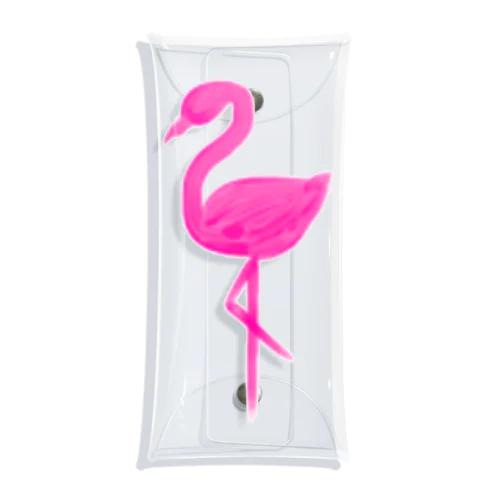 Pink flamingo クリアマルチケース