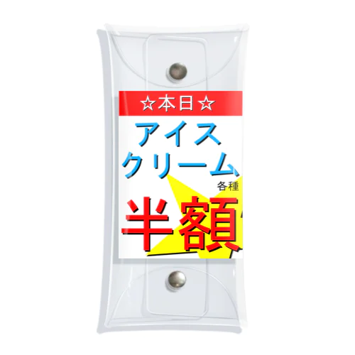 夏の魅力的な文字 クリアマルチケース