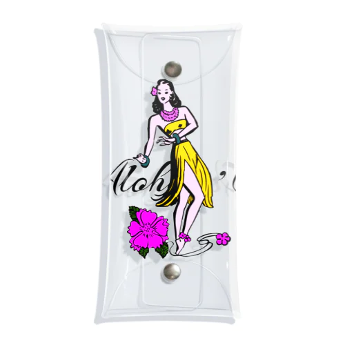 HULA GIRL Clear Multipurpose Case