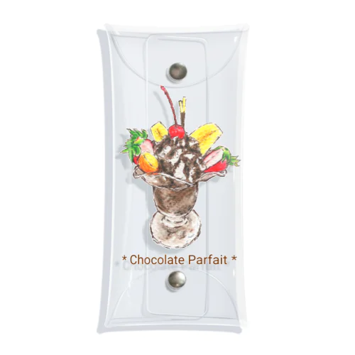 チョコレートパフェ Clear Multipurpose Case