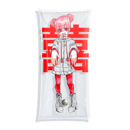 チャイナ娘 Clear Multipurpose Case