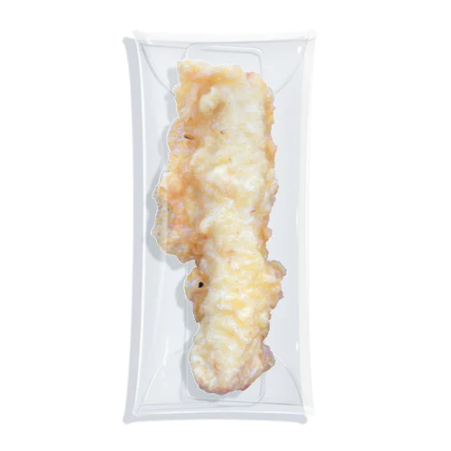 魚天ぷら派 クリアマルチケース