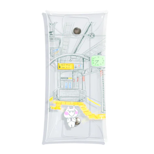 お気に入りの駅 Clear Multipurpose Case