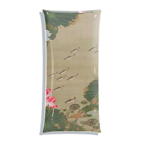 伊藤若冲 《蓮池遊魚図》 Clear Multipurpose Case