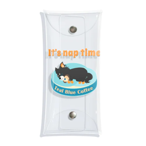 お昼寝の時間　-puppy teal- Clear Multipurpose Case