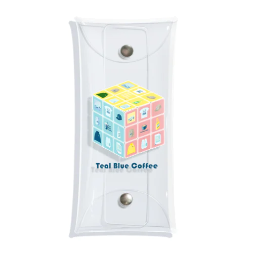 TealBlueItems _Cube COMPLETE Ver. Clear Multipurpose Case