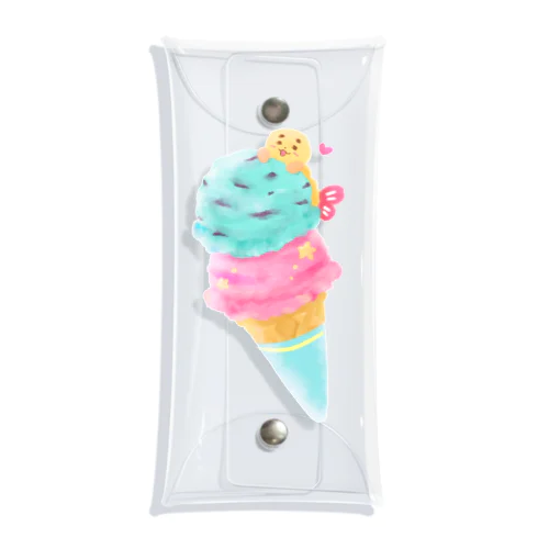 ハッピーアイスクリーム Clear Multipurpose Case