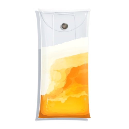 注ぎ立てビール Clear Multipurpose Case