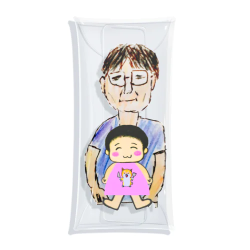 絵かきの家に子供が生まれた Clear Multipurpose Case