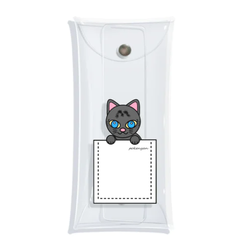 ねこ　pokenyan サバにゃん Clear Multipurpose Case