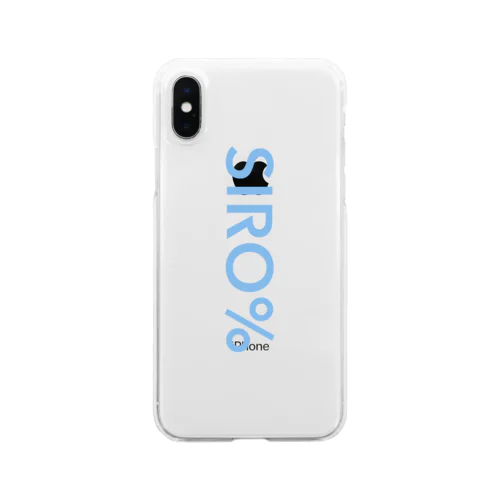 SIRO%シンプルロゴ（Blue） Clear Smartphone Case