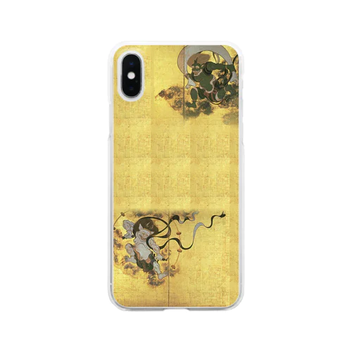 023-001　俵屋宗達　『風神雷神図屏風』　クリア　スマホケース　iPhone XS/X専用デザイン　CC2 Clear Smartphone Case