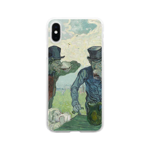 005-023　ゴッホ　『The Drinkers』　クリア　スマホケース　iPhone XS/X専用デザイン　CC2 Clear Smartphone Case