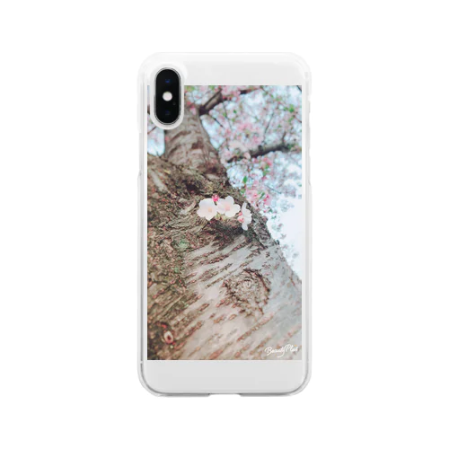 小さな桃色の花びら Clear Smartphone Case