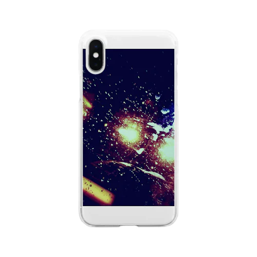 雨粒とトンネル Clear Smartphone Case