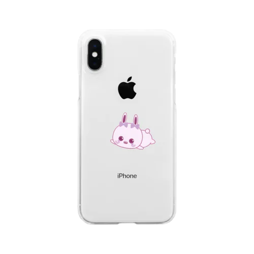 ゆるふわRabbitのラティア Clear Smartphone Case