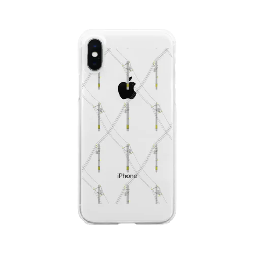 電信柱(透明) Clear Smartphone Case