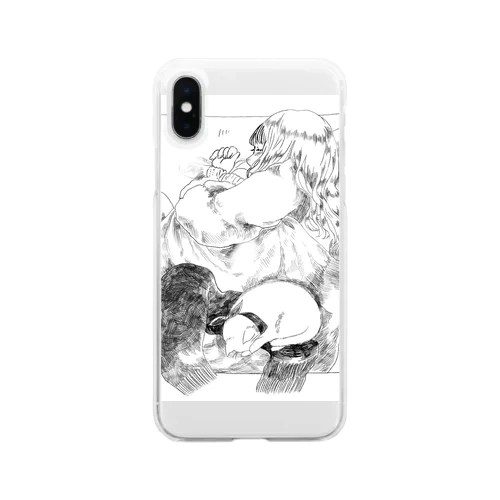 ねことおひるね Clear Smartphone Case