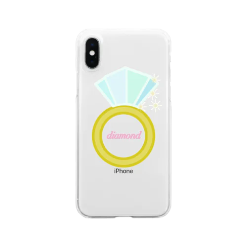 誕生石シリーズ（4月・ダイヤモンド） Clear Smartphone Case